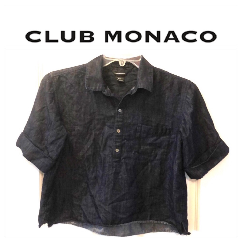 CLUB MONACO JEANS CROP TOP